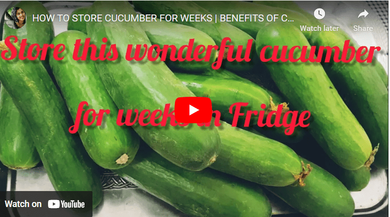How To Preserve Cucumber For Longer Storage