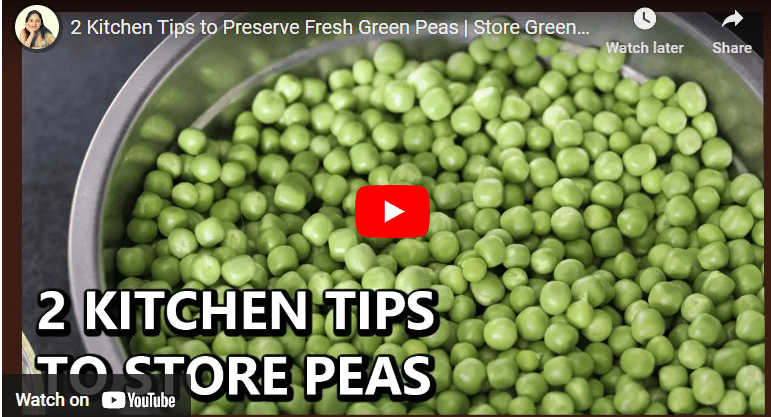 How To Preserve Green Peas For Long Time Storage