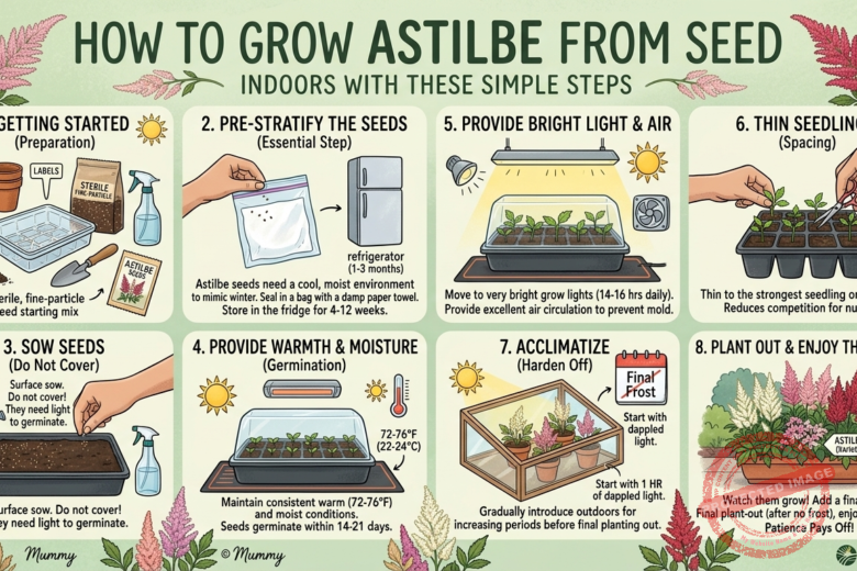 How to Grow Astilbe from Seed Indoors With These Simple Steps (Beginner-Friendly Guide)