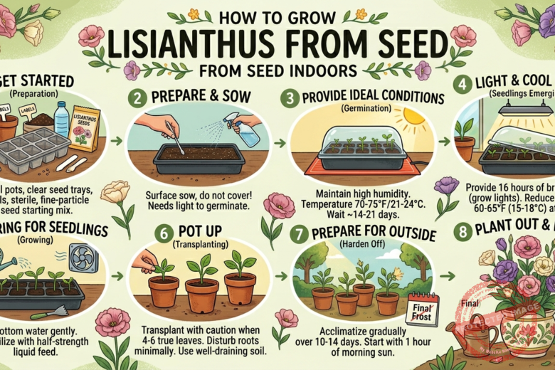How to Grow Lisianthus from Seed Indoors