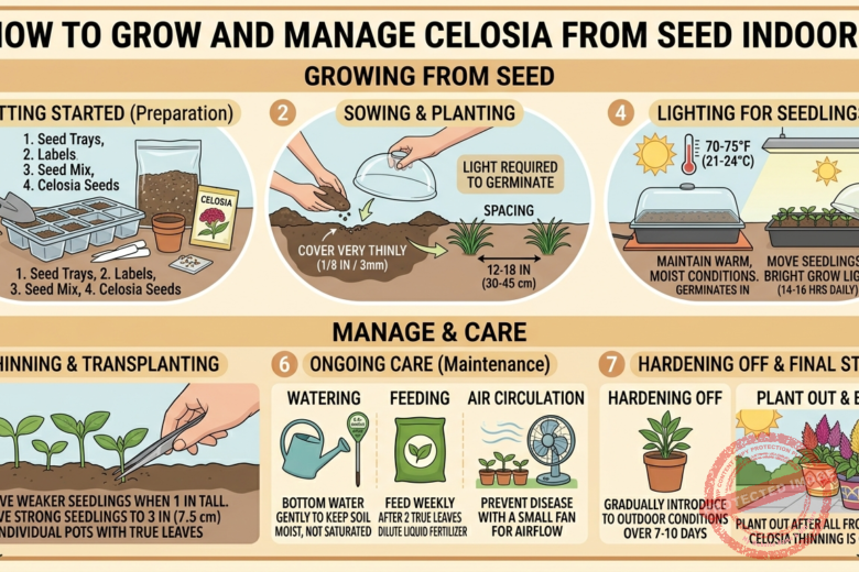 How to Grow and Manage Celosia from Seed Indoors